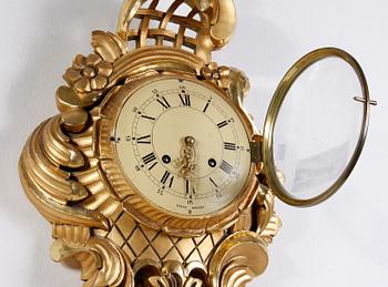 VÄGGPENDYL, rokokostil, 1900-tal.