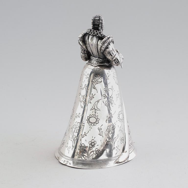 FIGUR, silver, möjligen Frankrike. Vikt ca 410 gram.