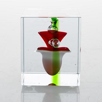 OIVA TOIKKA, ÅRSKUB, glas, signerad Oiva Toikka Nuutajärvi 1997, numrerad 254/2000.