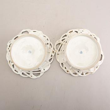 A pair of Eisenberg porcelain bowls later part of the 19th century.