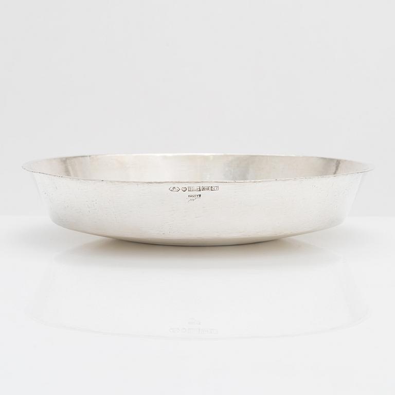 Tapio Wirkkala, silver bowl model TW 289, Kultakeskus, Hämeenlinna 1966.