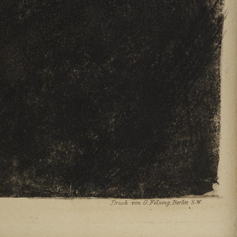 Käthe Kollwitz, "Bewaffnung in einem Gewölbe" from: Bauernkrieg (Peasant's War).