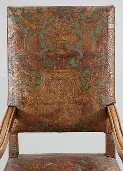 A baroque armchair. 18th Century.