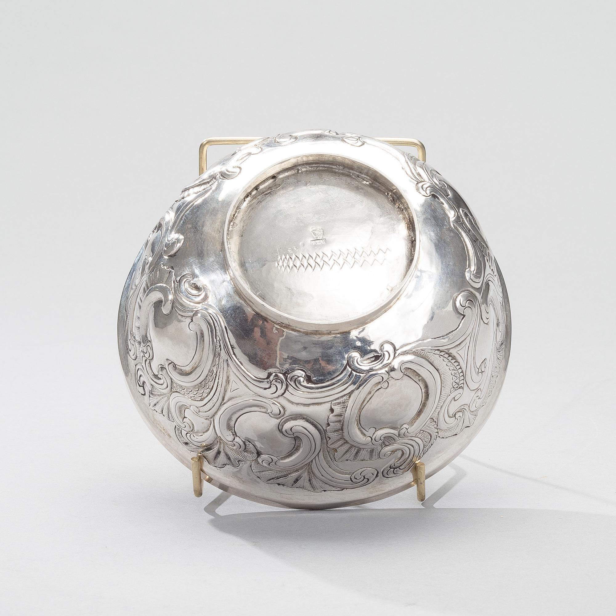 SKÅL, silver, Wiborg, Carl Christian Forsman, gjord 1753-1758.