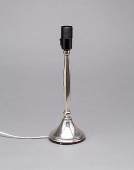 BORDSLAMPA, silver, C.G Hallbergs, 1932.