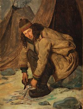 655. François-Auguste Biard, Same cleaning fish.