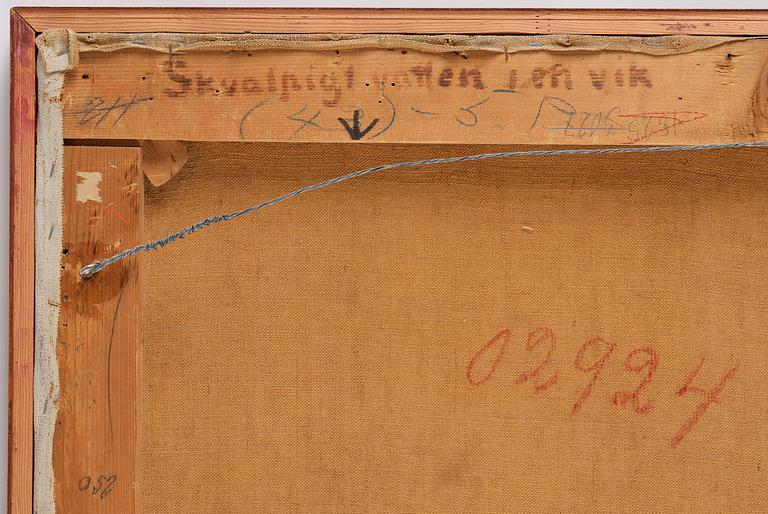 Gustaf Fjæstad, "Skvalpigt vatten i en vik" ("Moving water in a bay").