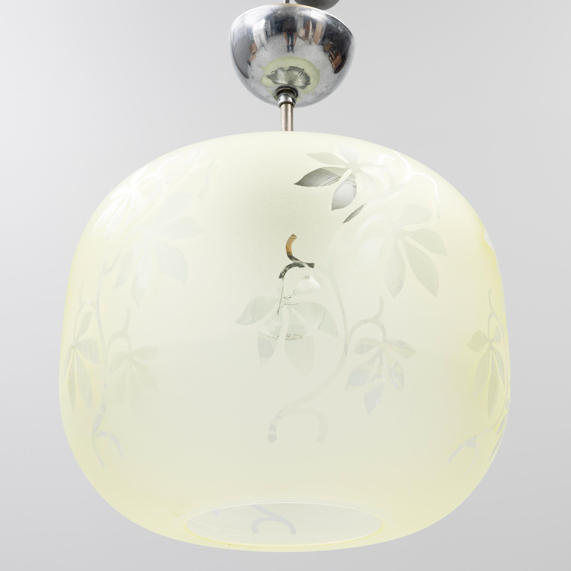 Ceiling lamp. Model A2905. Elektriska AB, Chr Bergh & Co/Cebe for Asea. 1940s.
