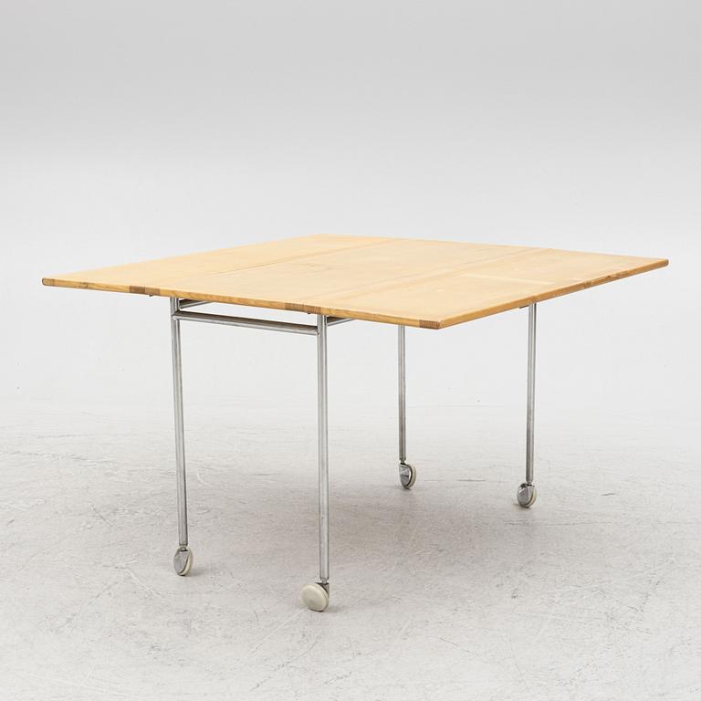 Bruno Mathsson, drop-leaf table / rolling table, "Berit", Mathsson International, Värnamo, 1965.