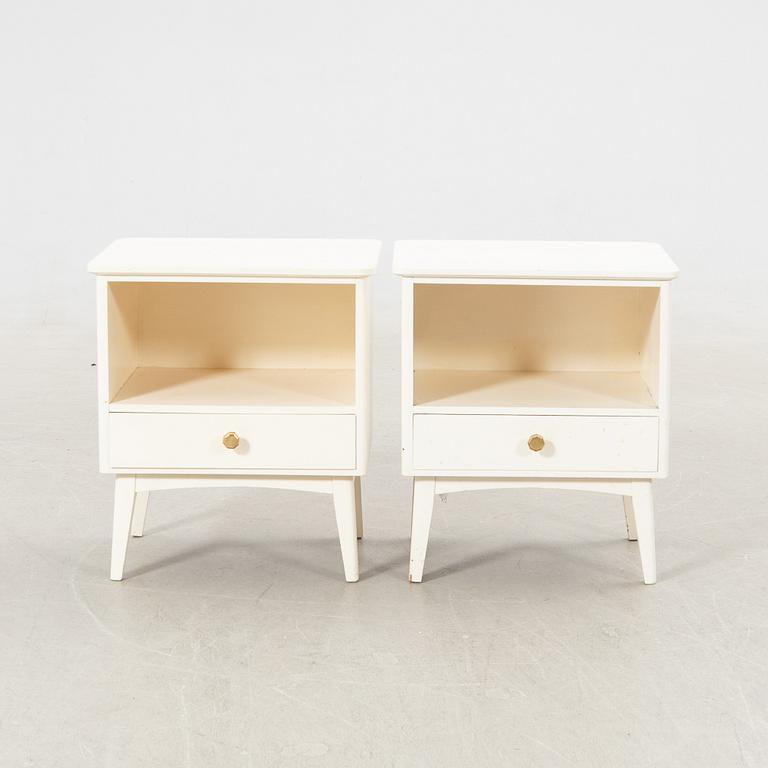 Bedside tables, a pair, 1950s.