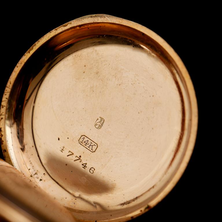 FICKUR, 14 k guld, tidigt 1900-tal.