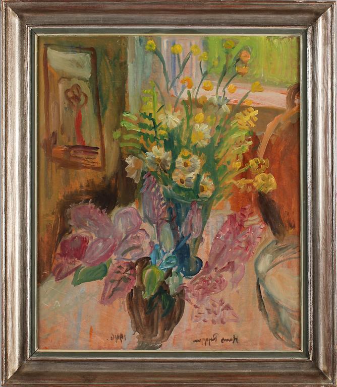 HANS RYGGEN, olja på papper/pannå, signerad och daterad 1946.