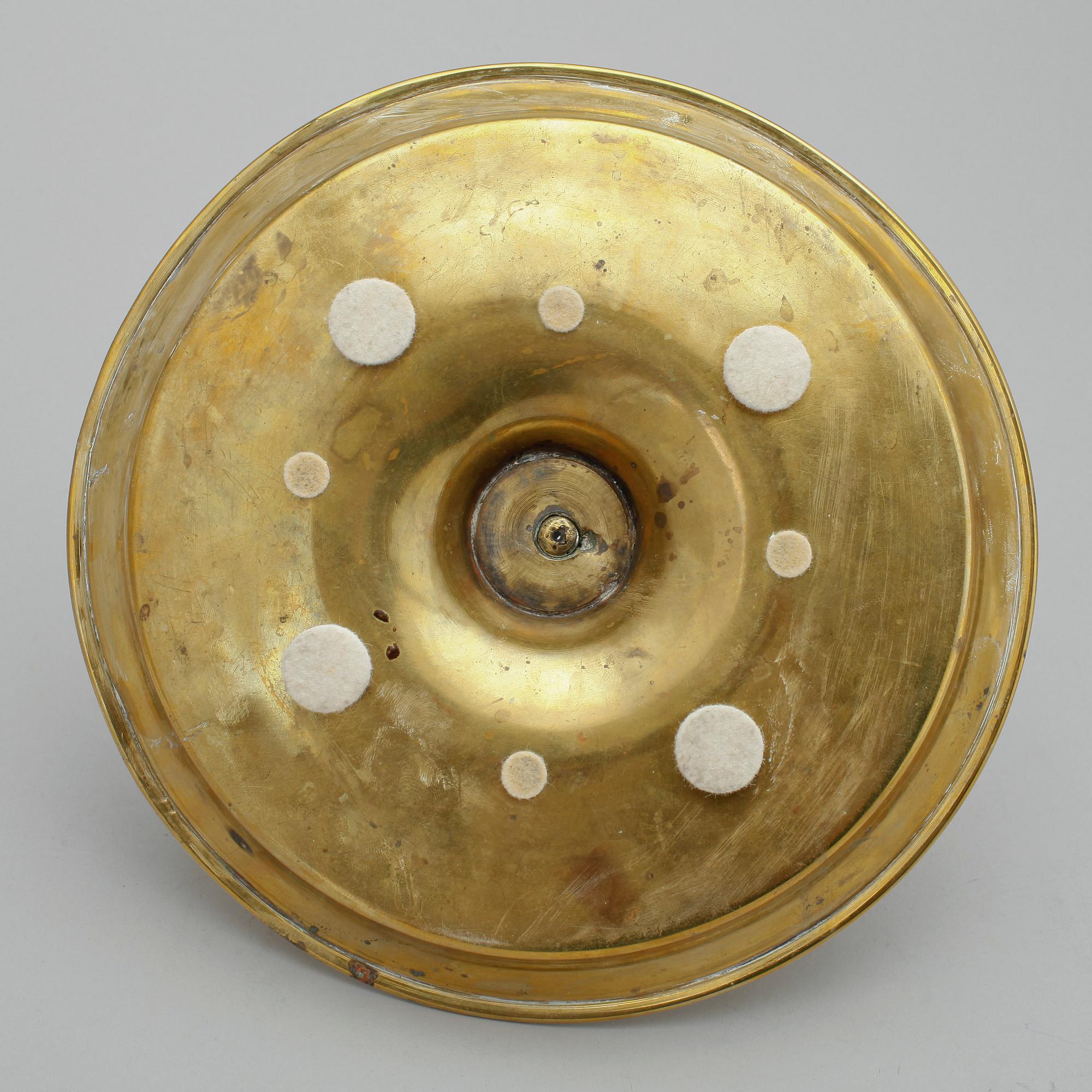 LJUSSTAKE, mässing, 1800-tal.
