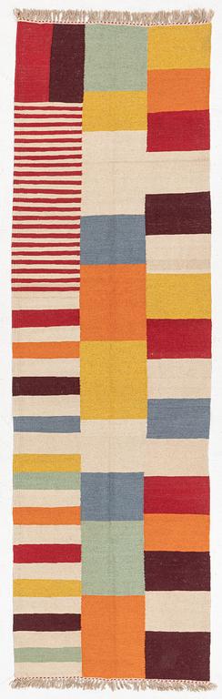 A Kilim runner, c. 297 x 85 cm.