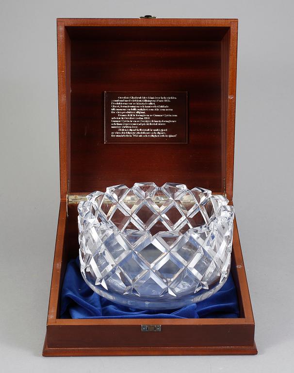 SKÅL, kristall. "Sofiero", Gunnar Cyrén, Orrefors. I schatull.