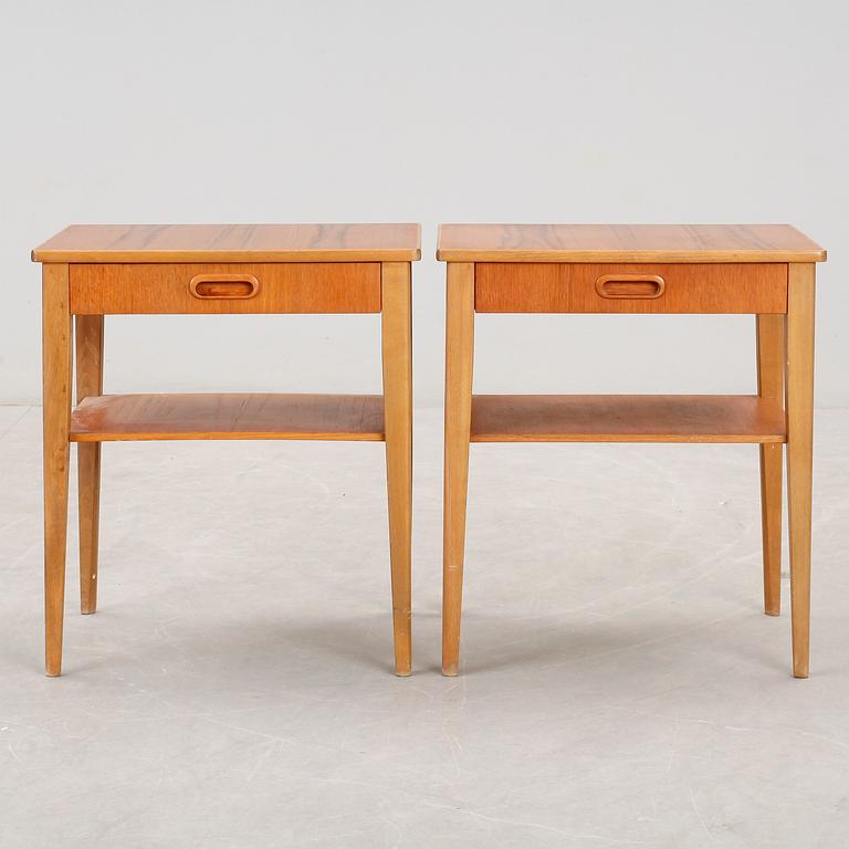 SÄNGBORD, ett par, 1950/60-tal.