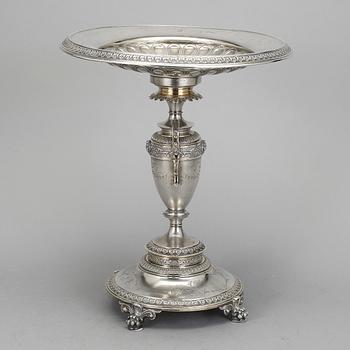 UPPSATSSKÅL, silver, firma Gustav Möllenborg, Stockholm, 1880.
