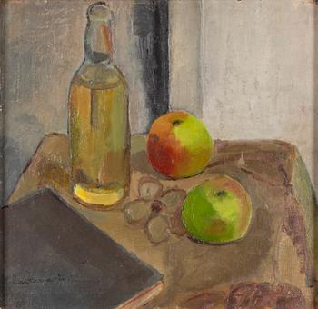 Ivan Ivarson, Still Life with Bottle and Apples.