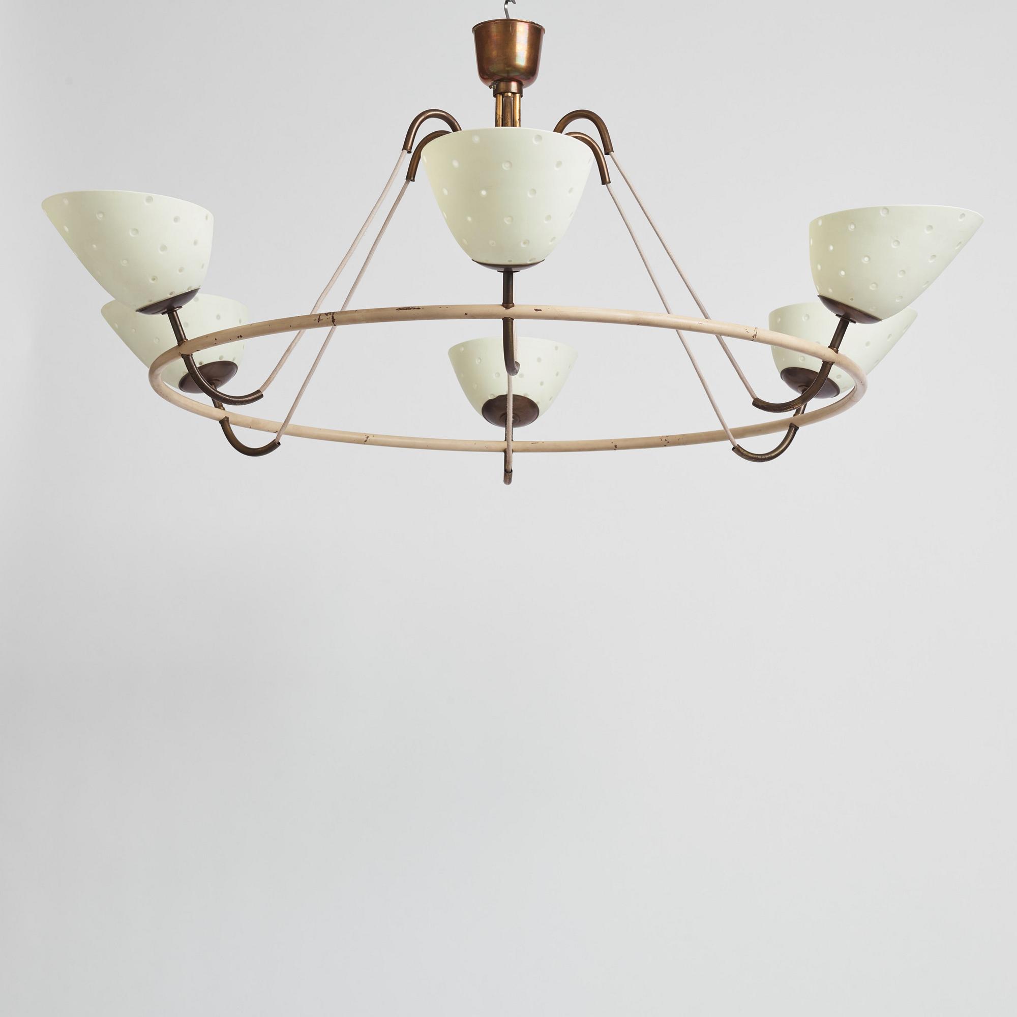 Hans Bergström, takkrona, ateljé Lyktan, Åhus 1930-40-tal.