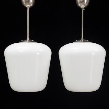 A pair of 1930's-40's ceiling lights.