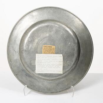 Fat in tin by Petter Andersson, Stockholm, (1657-1695).
