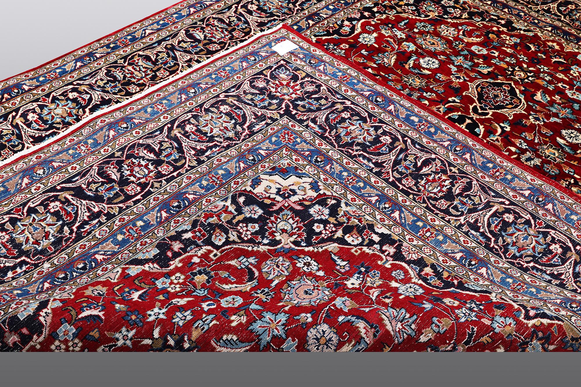 A carpet, Mashad, ca 346 x 248 cm.