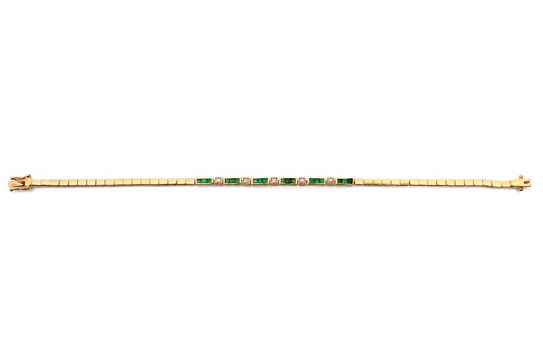 DIAMOND / EMERALD BRACELET.