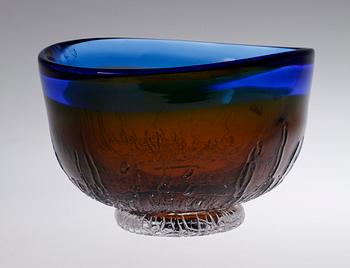 SKÅL, glas, Göran Wärff, Kosta Unik, sign.