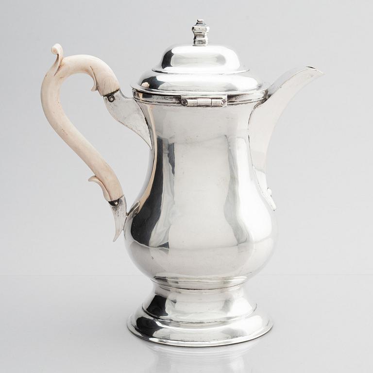 Kaffekanna, silver, Wien, Österrike, 1776.