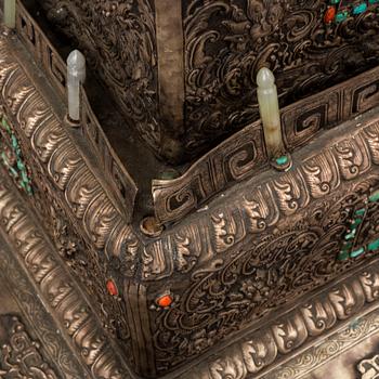 A large Tibetan / Chinese shrine, 20th Century.