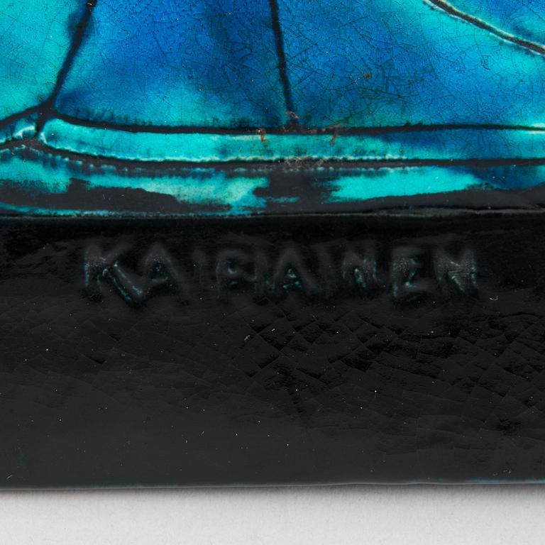 Birger Kaipiainen, väggrelief, stengods signerad Kaipiainen.
