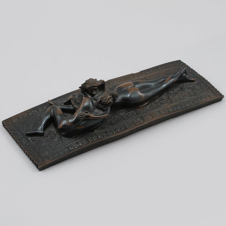 GIOVANNI SCHOEMAN, skulptur, mörkpatinerad metall, signerad, daterad 76.