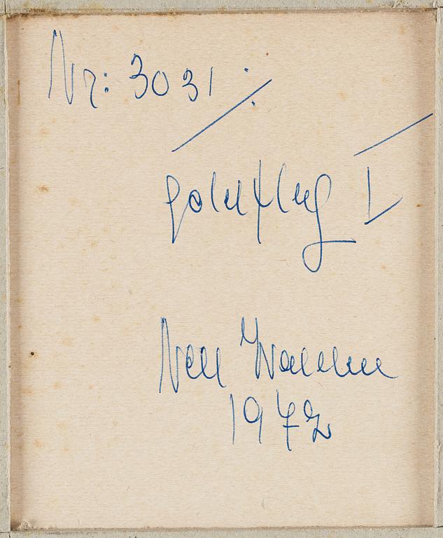 NELL WALDEN, mixed media on paper.