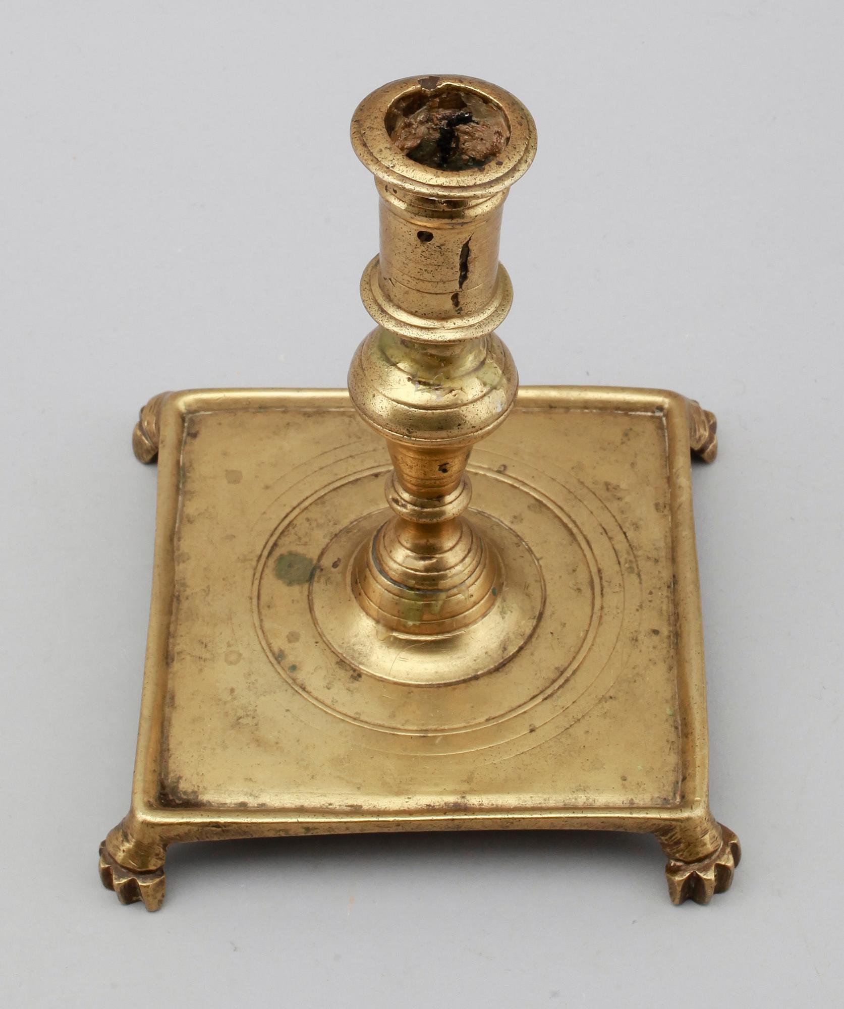 LJUSSTAKE, brons, 1600-tal.