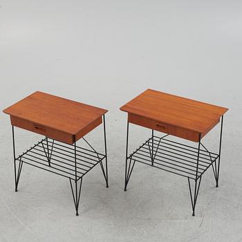 Sängbord, ett par, 1960-60-tal.