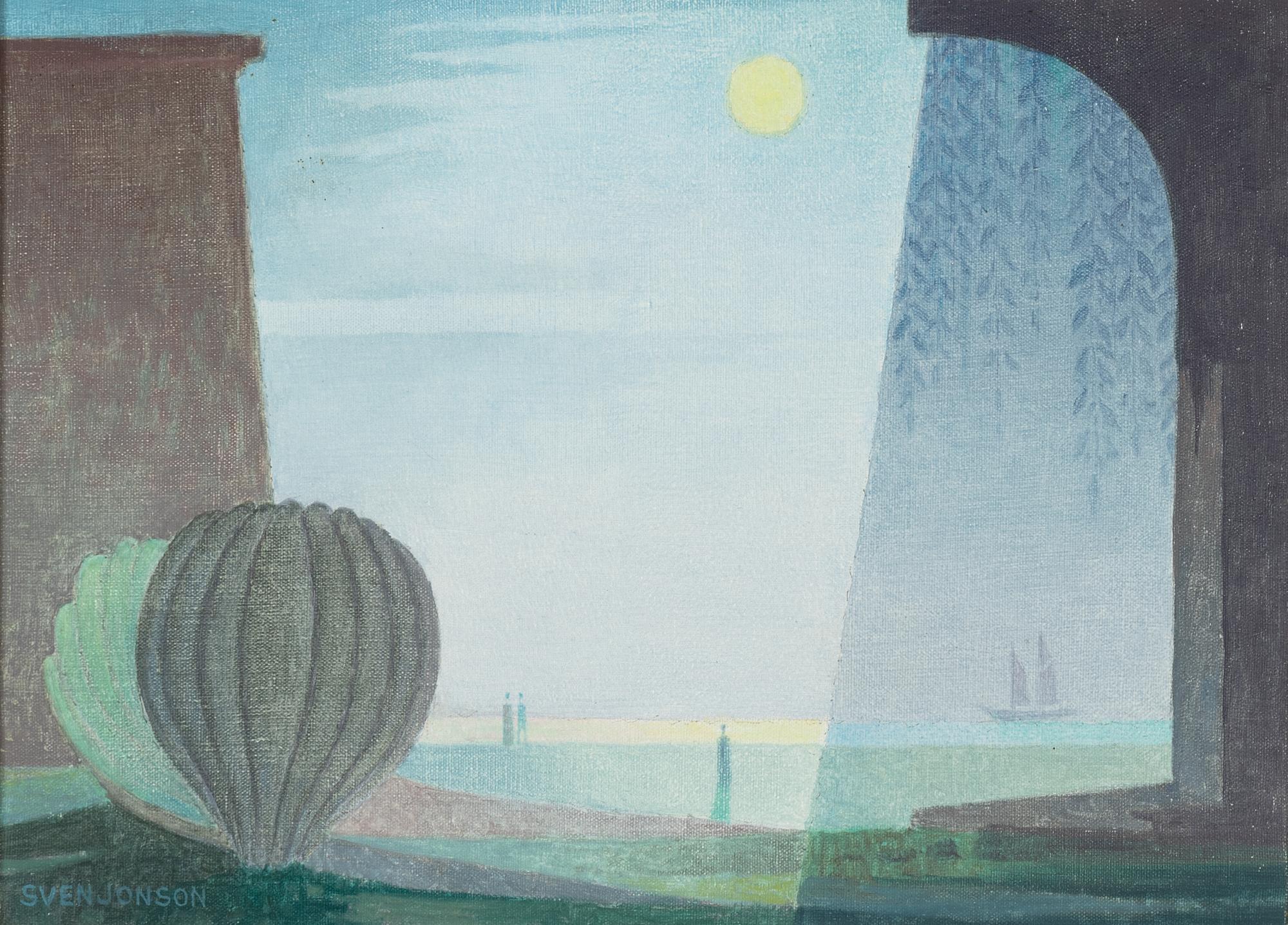 Sven Jonson, oil on canvas, signed.