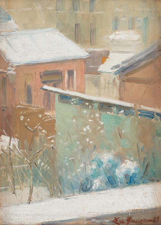 Eva Bonnier, View from a window.