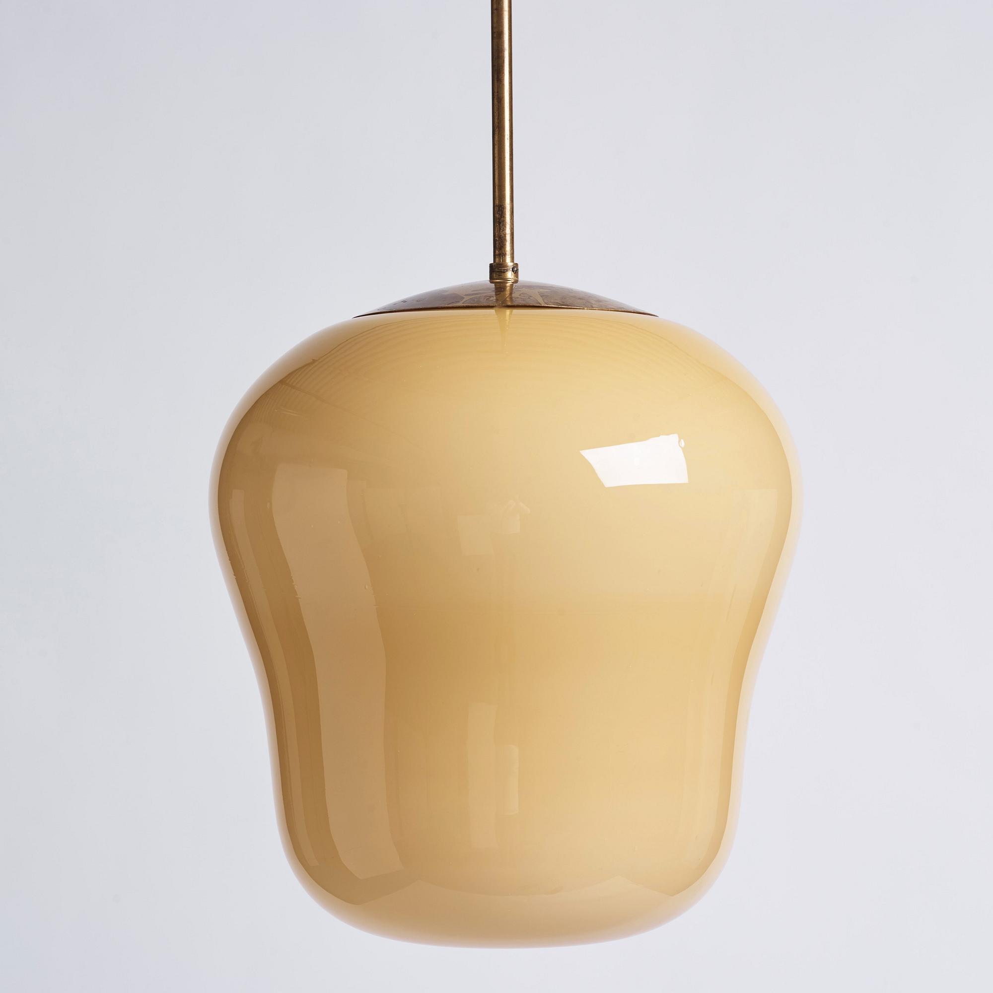Harald Notini, a pair of ceiling lamps, model '11335/A', Arvid Böhlmarks Lampfabrik, Sweden, 1940s.