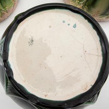 Outer covers 3 pcs Jugend, Rörstrand early 20th century stoneware.