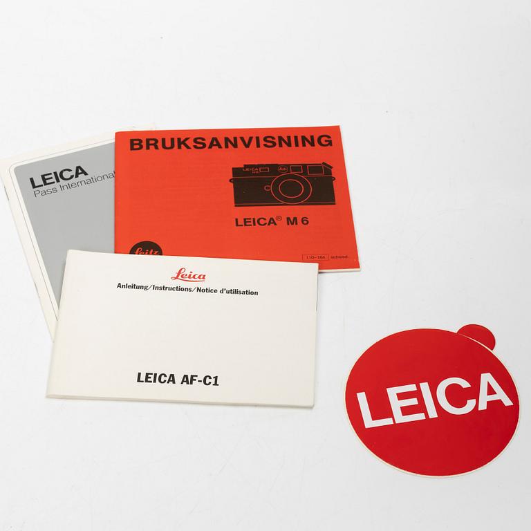 Leica M6 10 404, with three lenses and viewfinder, Leitz, 1984 - 2003.