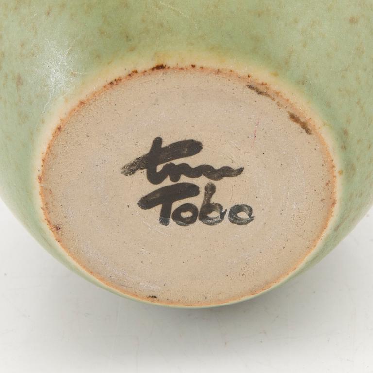 Erich & Ingrid Triller, Tobo stoneware vase signed.