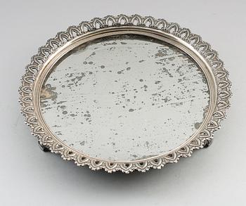 SPEGELPLATEAU, nysilver, empire, 1800-talets andra hälft.