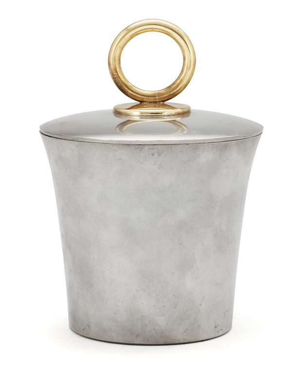 A pewter jar with cover, Svenskt Tenn, Stockholm 1935.