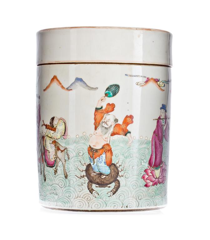 KANTIN, porslin, Kina, 1800-talets andra hälft.