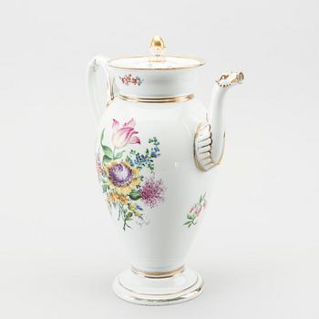 A Meissen porcelain Empire coffee pot.