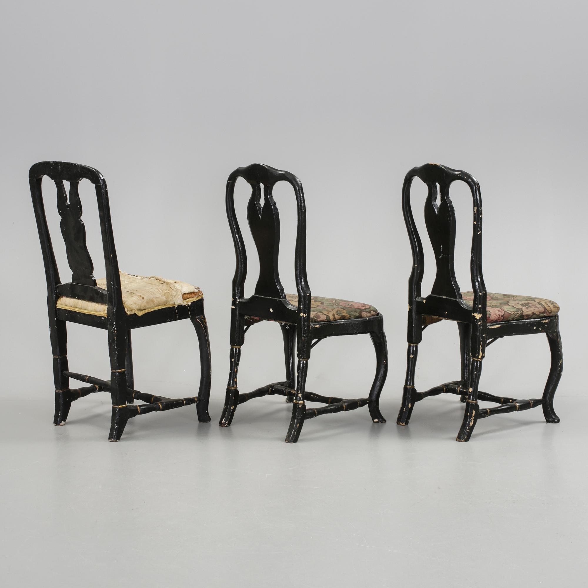 STOLAR, 2+1 st , senbarock, 1700-tal.