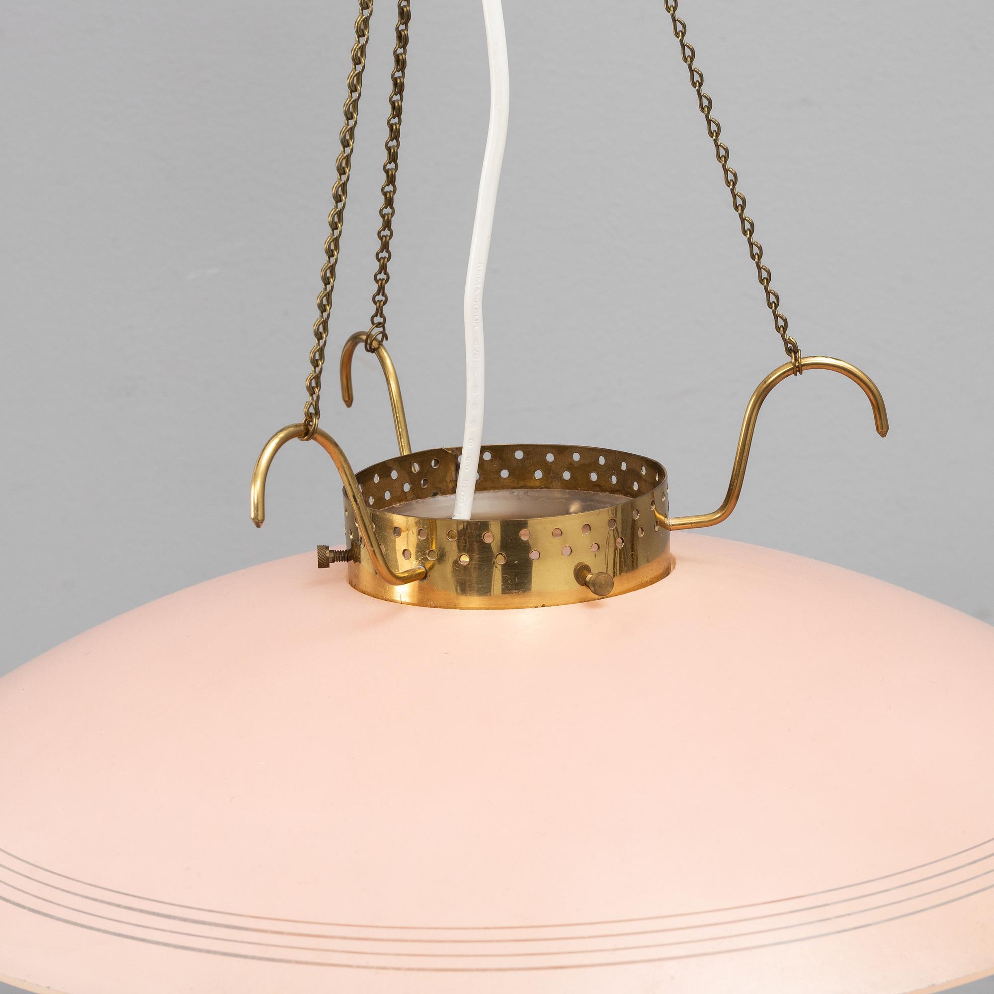 A 1940's/50's ceiling lamp.