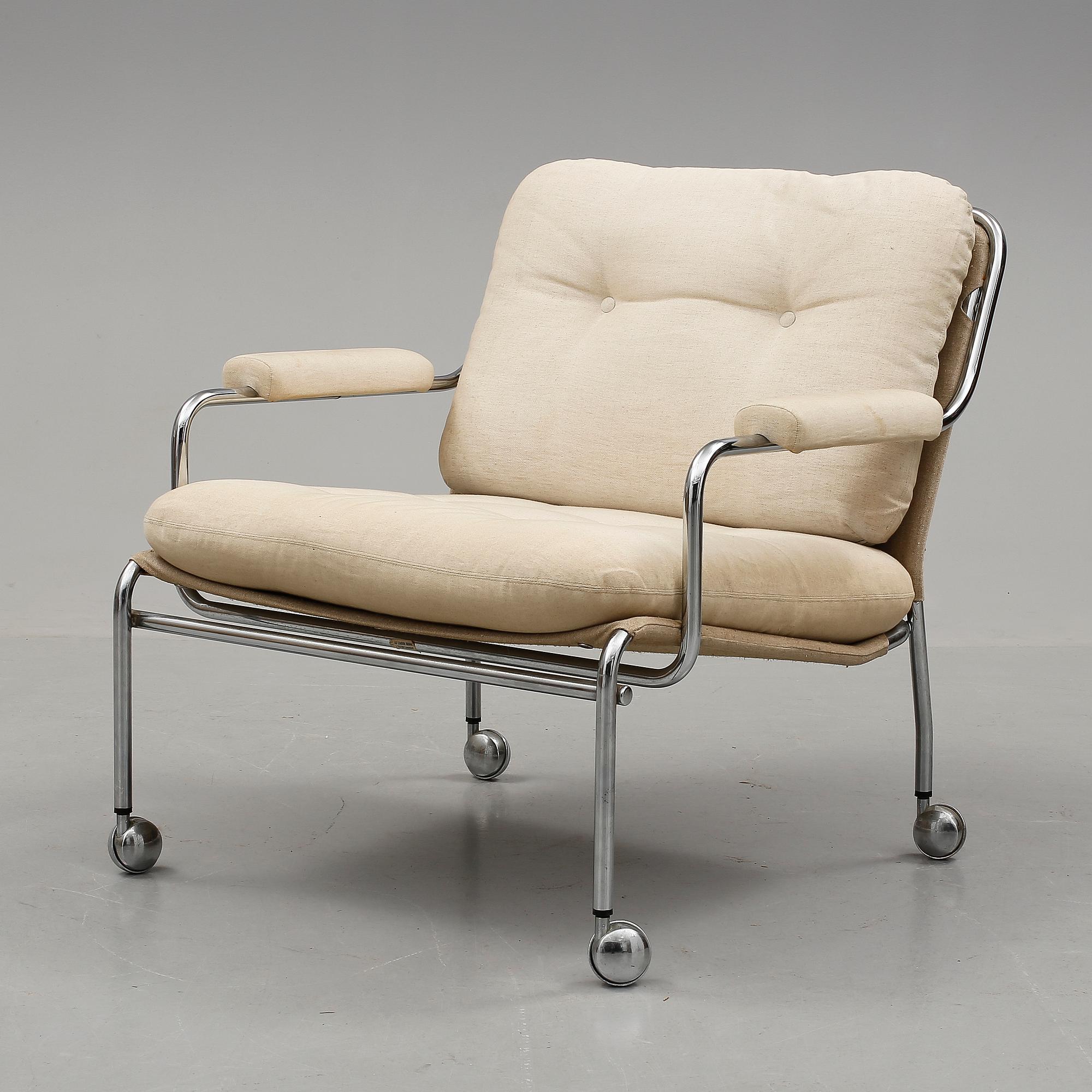 FÅTÖLJ, Lindlöfs Möbler, Lammhult, 1970-tal.
