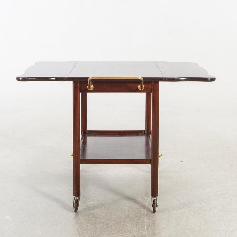 A mid 20th century tea trolly for Georg Kofoeds furniture, Denmark.