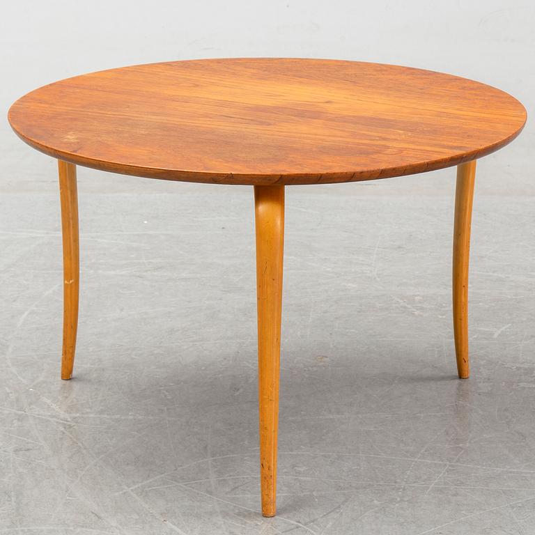 Bruno Mathsson, an 'Annika' teak and birch coffee table, Firma Karl Mathsson, Värnamo.